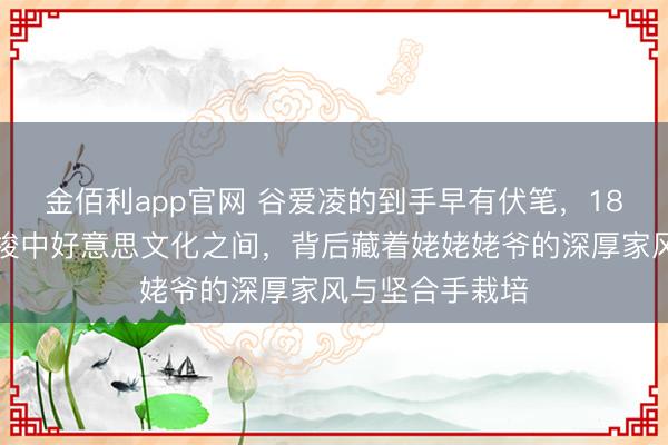 金佰利app官网 谷爱凌的到手早有伏笔,18岁女孩自信穿梭中好意思文化之间,背后藏着姥姥姥爷的深厚家风与坚合手栽培